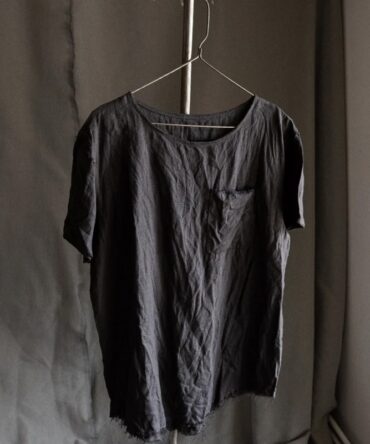 Men's Dark Gray Linen T-Shirt