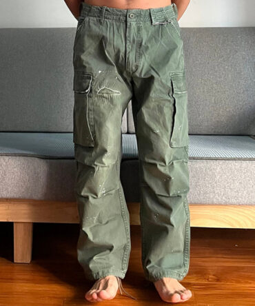 American Outdoor Heavy Batik Do Old Patch M65 Overalls Pants