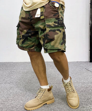American Style Multi-pocket Camouflage Cargo Casual Shorts