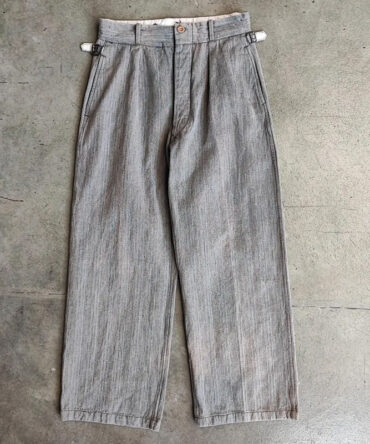 Men's Vintage French Stripe Cotton Trousers