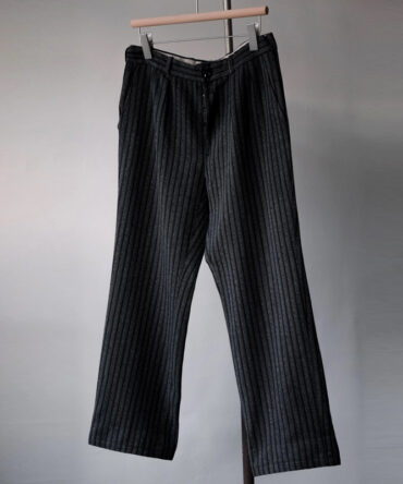 Men's 1950’s~70’s European Vintage Striped Wool Trousers